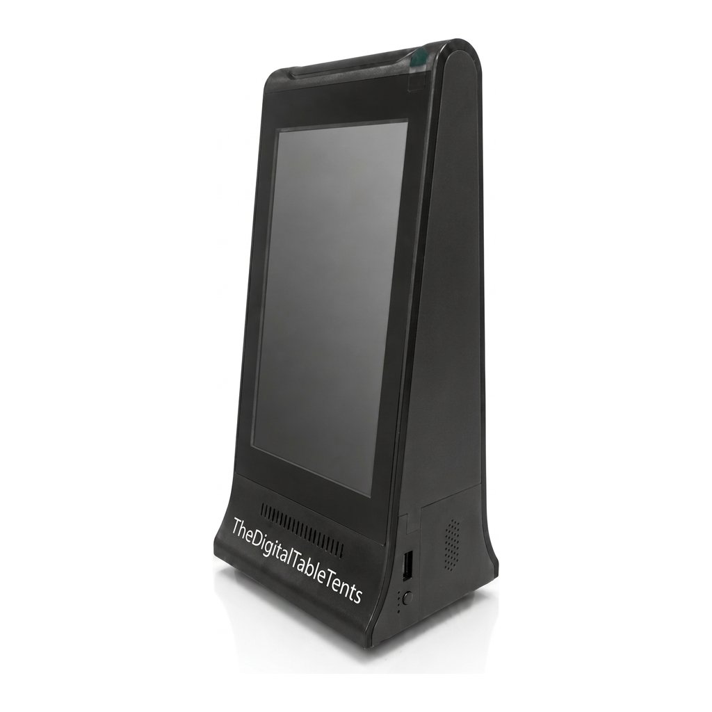 Dual-Sided Tents digital display by TheDigitalTableTents.com